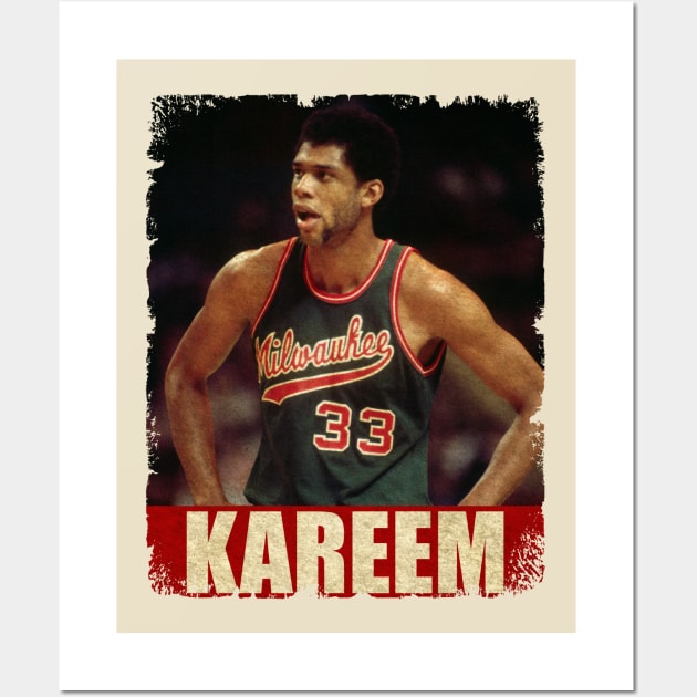 Kareem Abdul Jabbar - NEW RETRO STYLE Wall Art by FREEDOM FIGHTER PROD